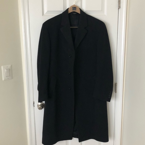 Full Length Charcoal Wool Topcoat - Picture 1 of 5